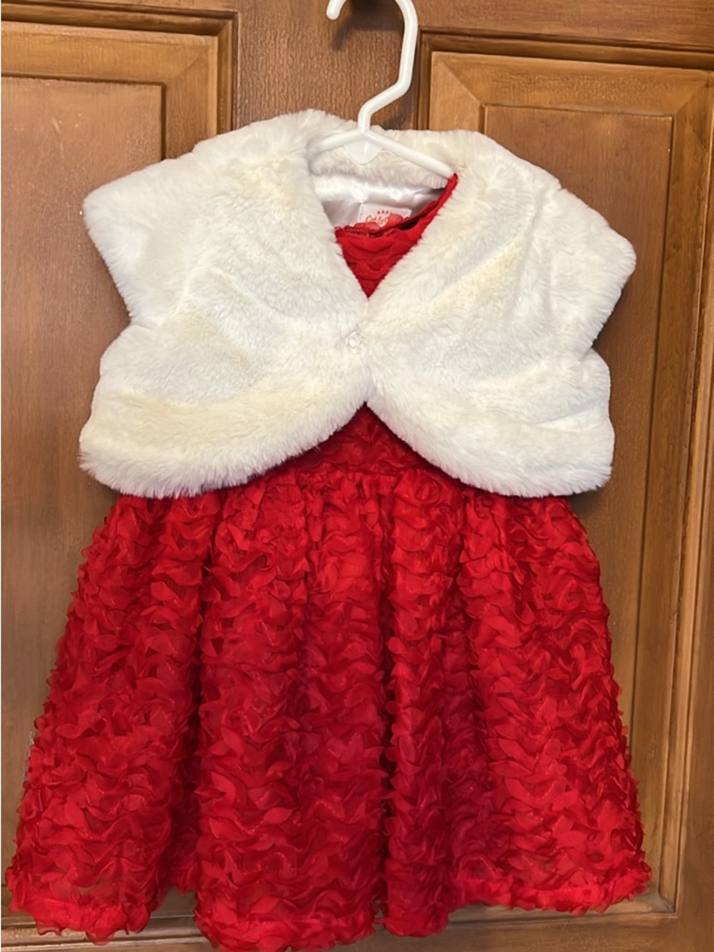 Cat & Jack Vibrant Red Ruffle Sleeveless Baby Dress